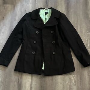 GAP womens Peacoat virgin wool blend size medium warm classy classic